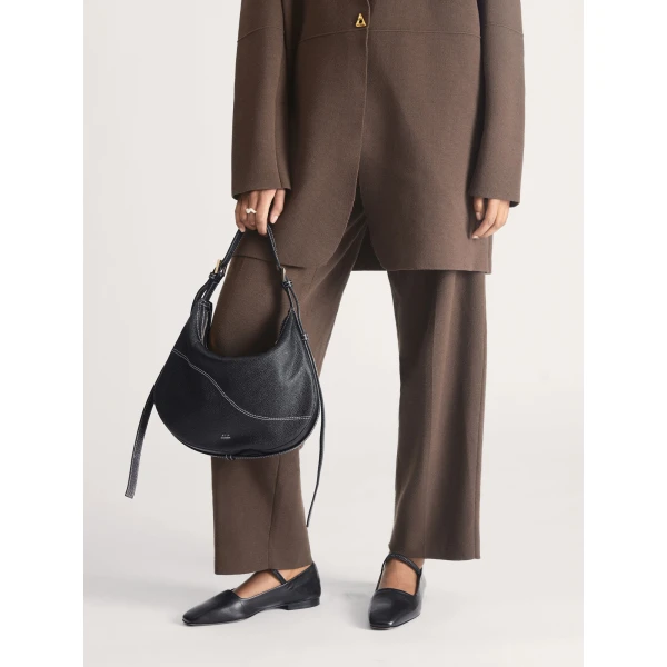 ATP Atelier Liveri in Black Hobo Bag, view 2