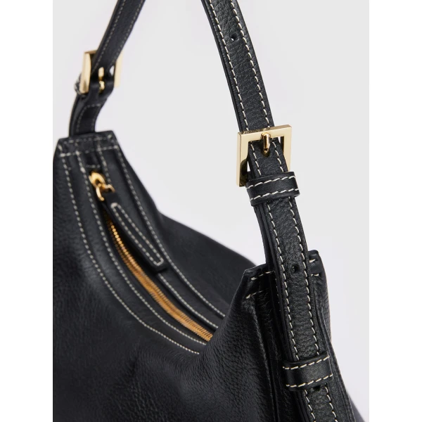 ATP Atelier Liveri in Black Hobo Bag, view 3