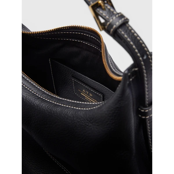 ATP Atelier Liveri in Black Hobo Bag, view 4