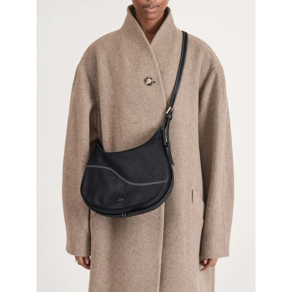 ATP Atelier Liveri in Black Hobo Bag, view 8