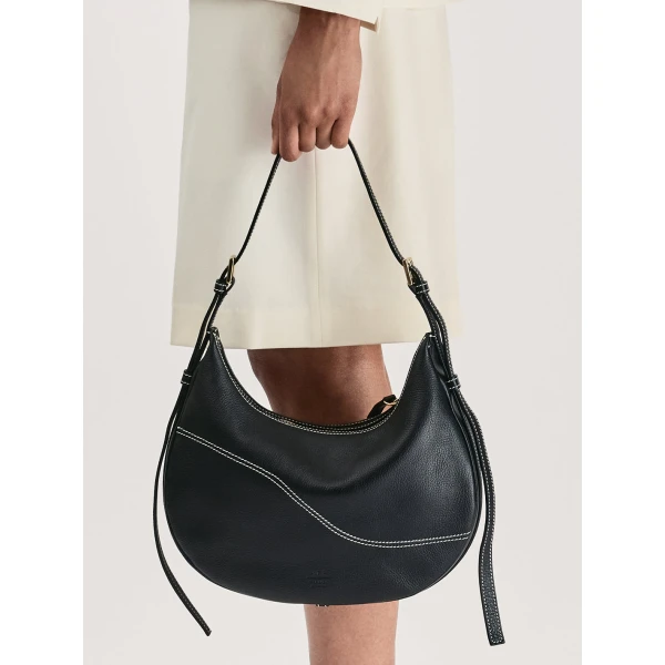 ATP Atelier Liveri in Black Hobo Bag, view 9
