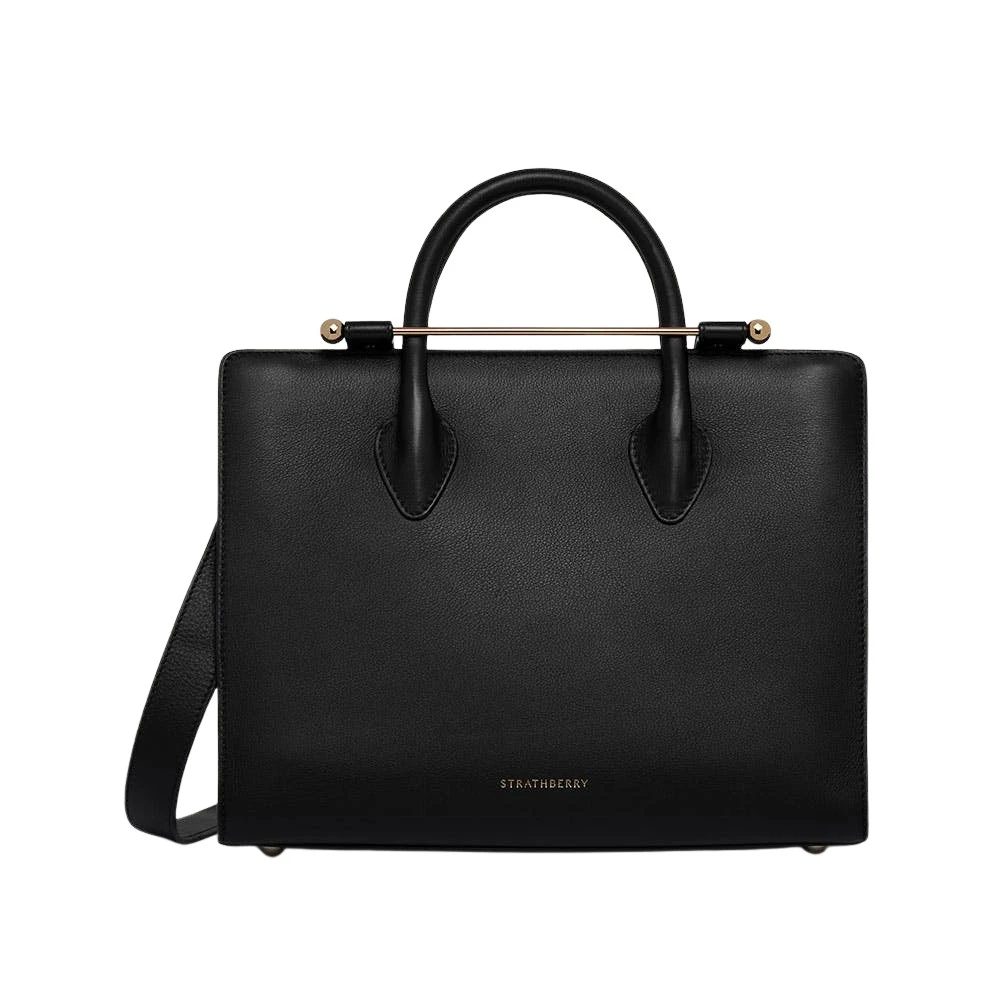 Black-Midi-Tote-in-Black50113_nobg Strathberry Midi Tote in Black