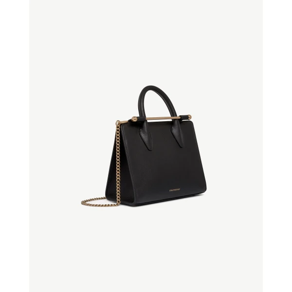 Strathberry Mini Tote in Black, view 3