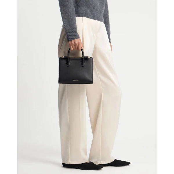 Strathberry Mini Tote in Black, view 9