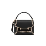 Strathberry Mosaic Nano in Black Crochet