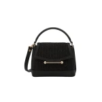 Black-Mosaic-Nano-in-Black-Raffia95462_nobg Strathberry Mosaic Nano in Black Raffia