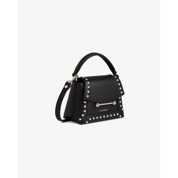 Strathberry Mosaic Nano in Black Studded, view 3