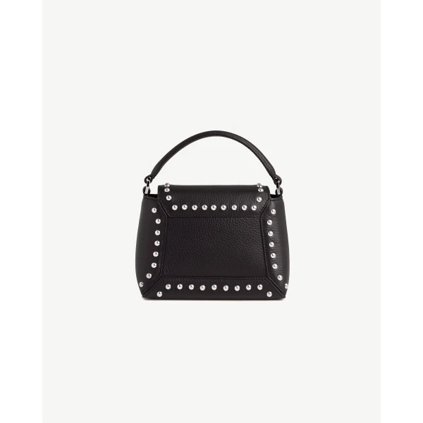 Strathberry Mosaic Nano in Black Studded, view 4