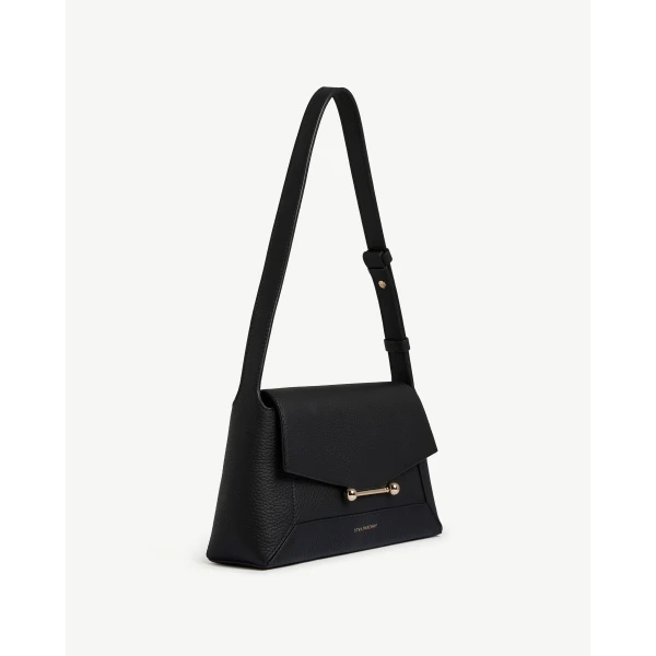 Strathberry Mosaic Shoulder in Black, view 3