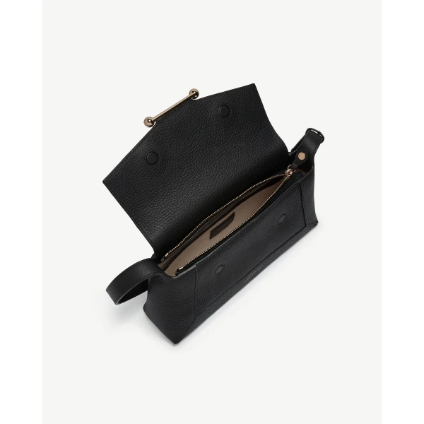 Strathberry Mosaic Shoulder in Black, view 6