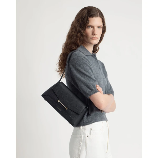 Strathberry Mosaic Shoulder in Black, view 9
