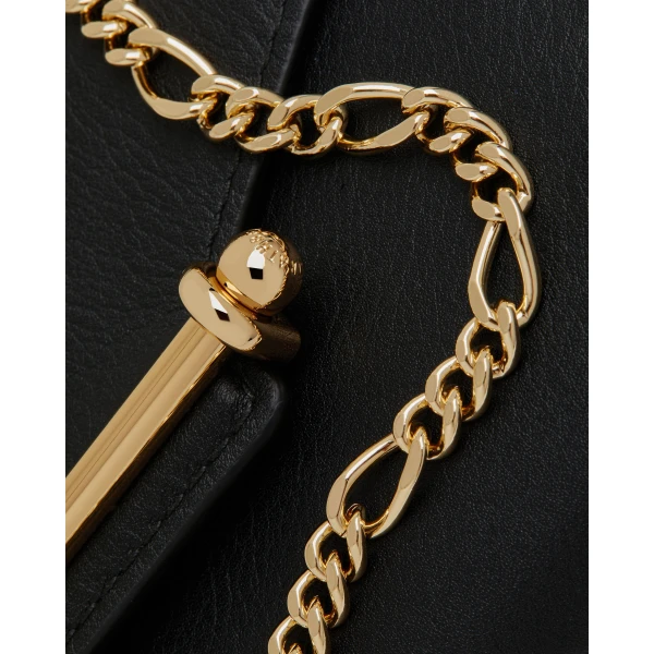 Strathberry Multrees Chain Wallet in Black, view 6