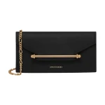 Strathberry Multrees Chain Wallet in Black