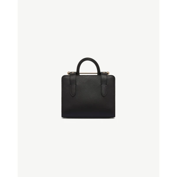 Strathberry Nano Tote in Black, view 4