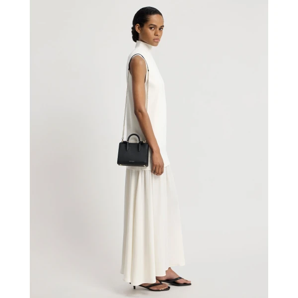 Strathberry Nano Tote in Black, view 10