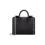 Strathberry Nano Tote in Black Studded