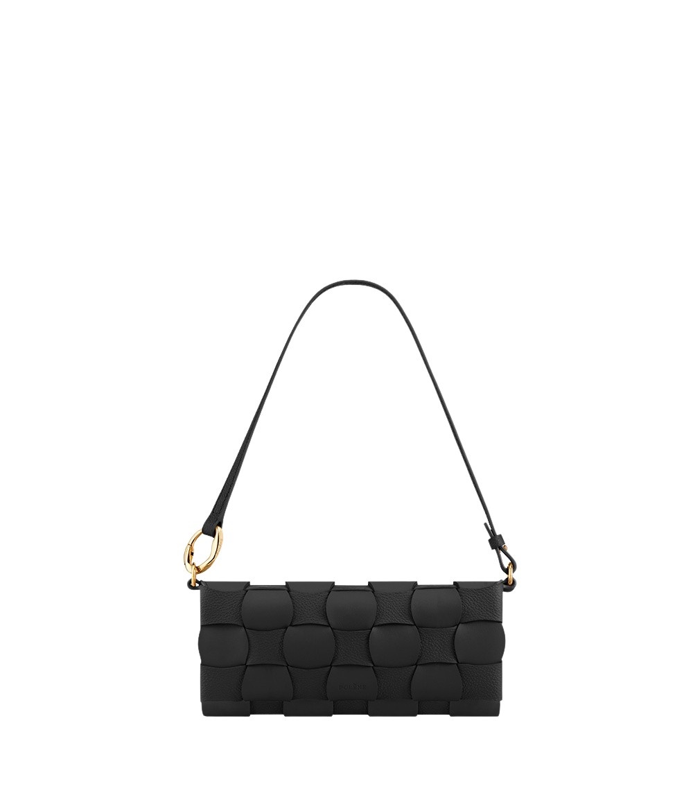 Polène Neiti in Black Neiti in Black - Shoulder & Crossbody Bags - Parisian Luxury Leather Bag at Luxury Shoes 