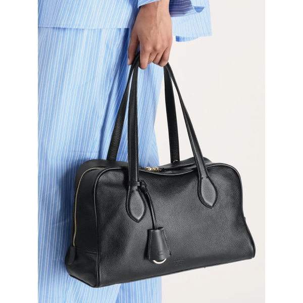 ATP Atelier Noale in Black Top Handle Bag, view 8