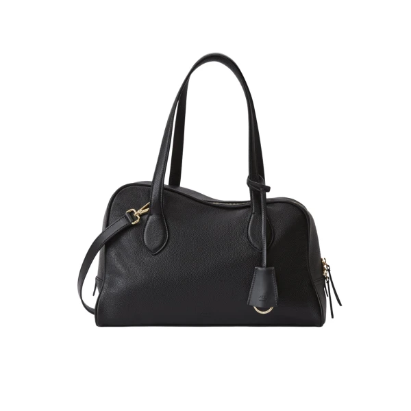 Noale in Black Top Handle Bag