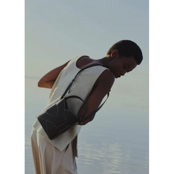 Polene Nodde Seau in Black Bag, view 4