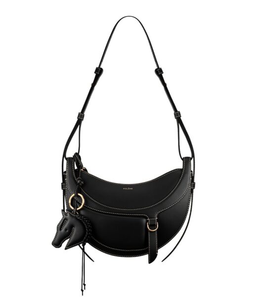 Polène Numéro Dix Galop in Black Numéro Dix Galop in Black - Shoulder & Crossbody Bags - Parisian Luxury Leather Bag at Luxury Shoes 