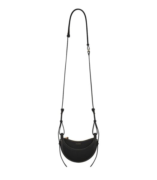 Polène Numéro Dix Micro in Black Numéro Dix Micro in Black - Mini Bags - Parisian Luxury Leather Bag at Luxury Shoes 