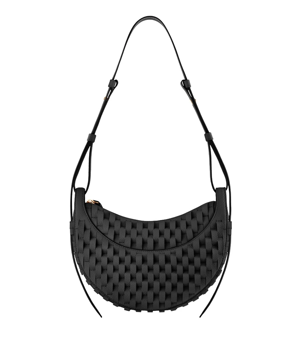 Black-Numero-Dix-in-Onda-Black-collection-coveti87928_nobg Polene Numéro Dix in Onda Black Bag