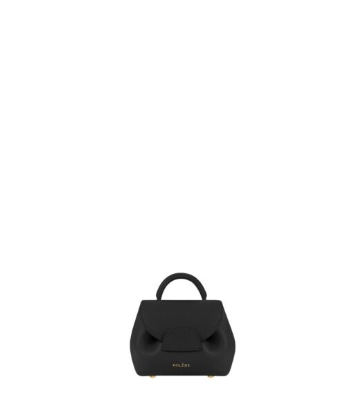 Polène Numéro Un Micro in Black Numéro Un Micro in Black - Mini Bags - Parisian Luxury Leather Bag at Luxury Shoes 