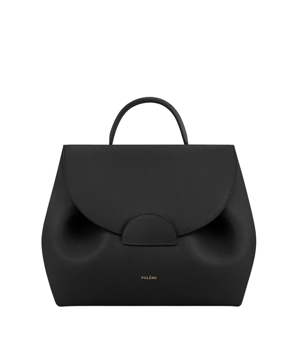 Polène Numéro Un in Black Numéro Un in Black - Totes & Top-Handle Bags - Parisian Luxury Leather Bag at Luxury Shoes 