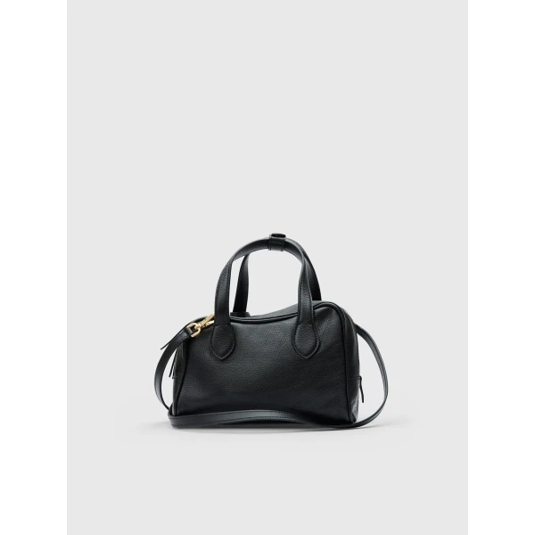 ATP Atelier Ormelle in Black Top Handle Bag, view 2