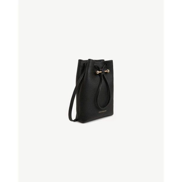 Strathberry Osette Midi Pouch in Black, view 3