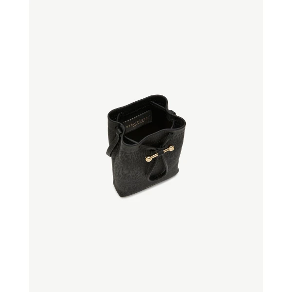 Strathberry Osette Midi Pouch in Black, view 5