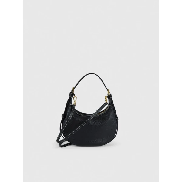 ATP Atelier Silea in Black Mini Hobo Bag, view 3