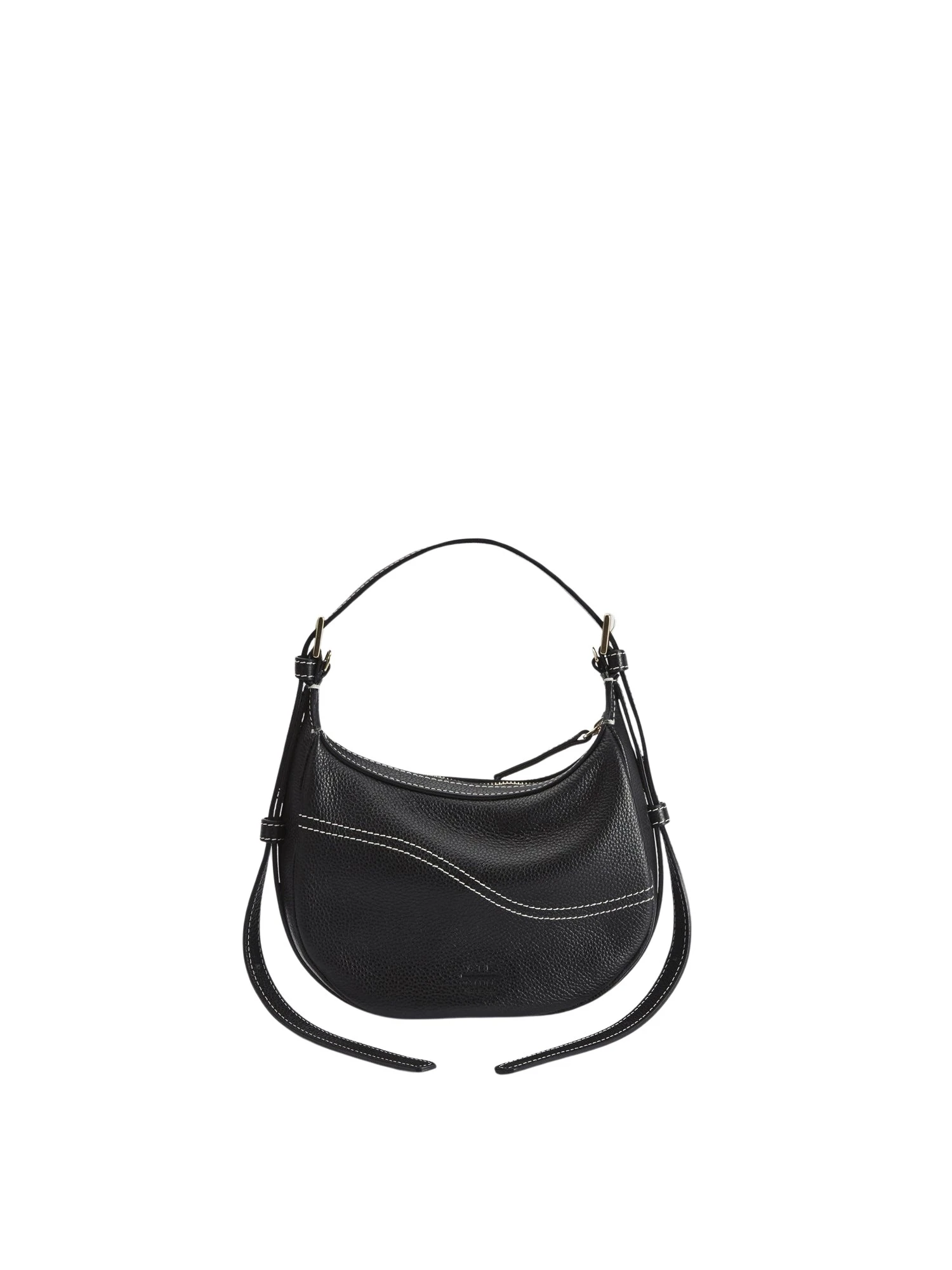 Black-Silea-in-Black35762_nobg ATP Atelier Silea in Black Mini Hobo Bag