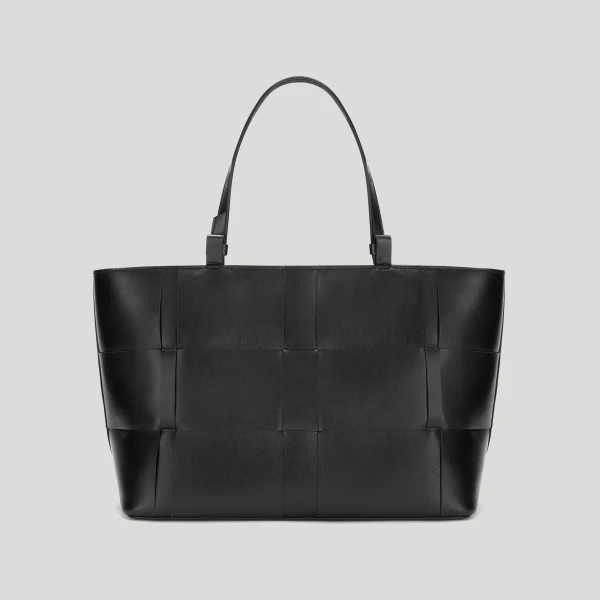 Demellier The Florence in Black Tote Bag, view 6