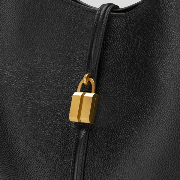 Demellier The Large Siena Bucket in Black Bucket Bag, view 2
