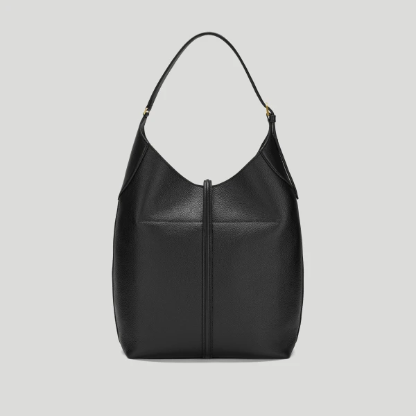 Demellier The Large Siena Bucket in Black Bucket Bag, view 5