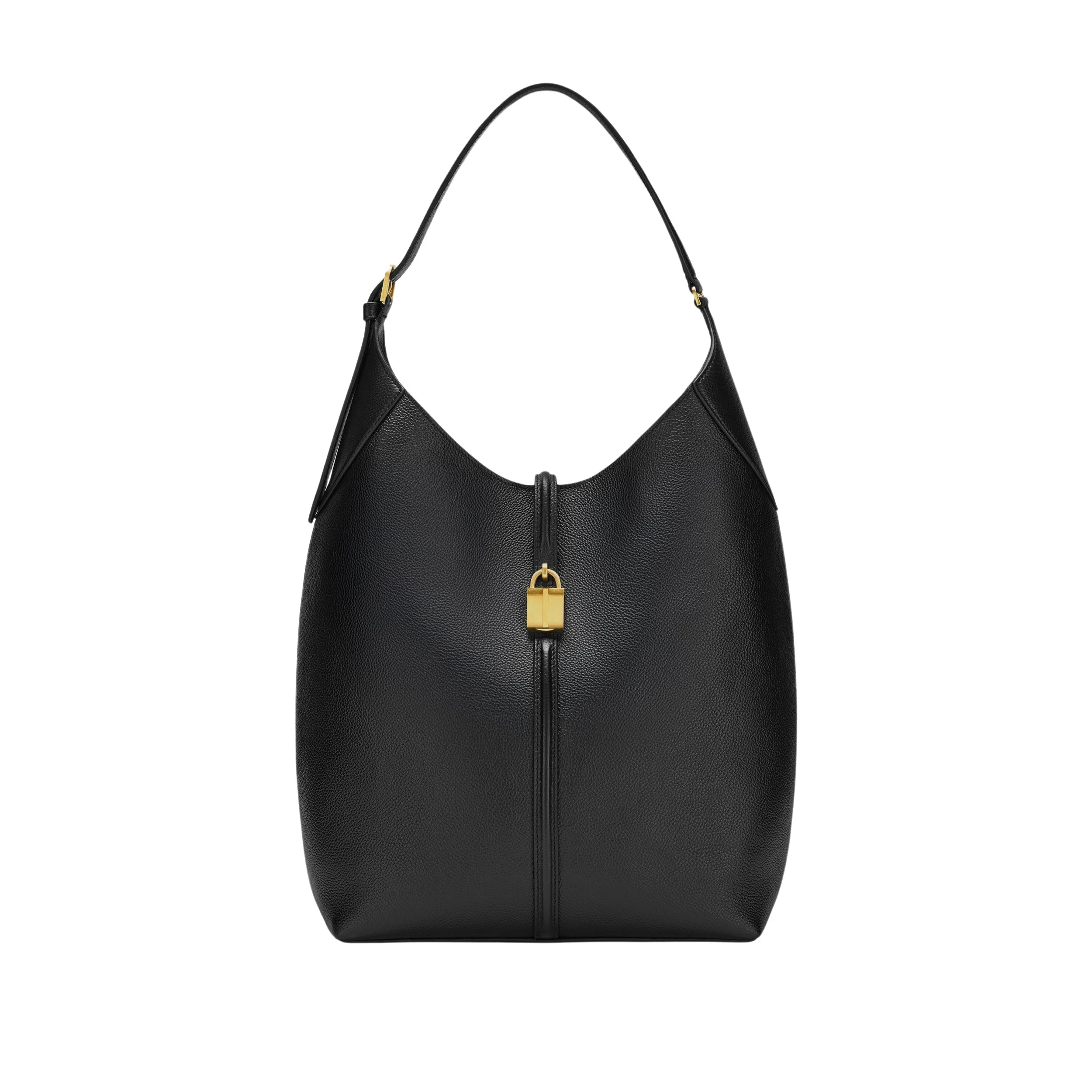 Black-The-Large-Siena-Bucket-in-Black90950_nobg Demellier The Large Siena Bucket in Black Bucket Bag