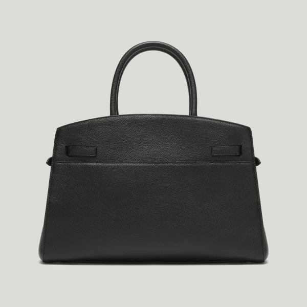 Demellier The Midi Hudson in Black Crossbody Bag, view 6