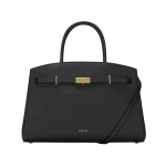Demellier The Midi Hudson in Black Crossbody Bag