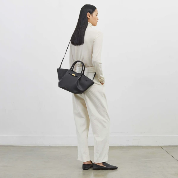 Demellier The Midi New York in Black Crossbody Bag, view 8