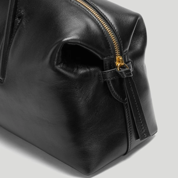 Demellier The Midi Stockholm in Black Tote Bag, view 3