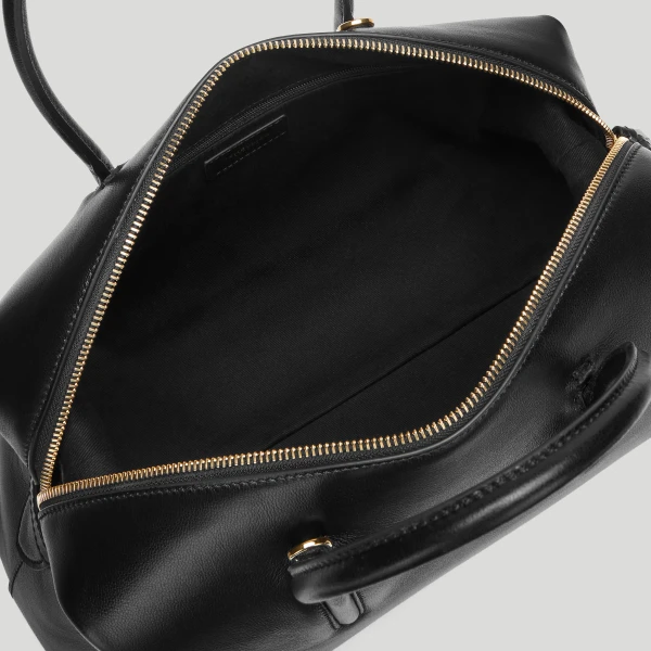 Demellier The Midi Stockholm in Black Tote Bag, view 4