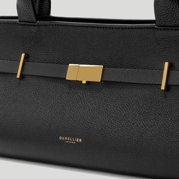 Demellier The New York Shoulder in Black Crossbody Bag, view 3