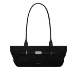 Demellier The New York Shoulder in Black Crossbody Bag