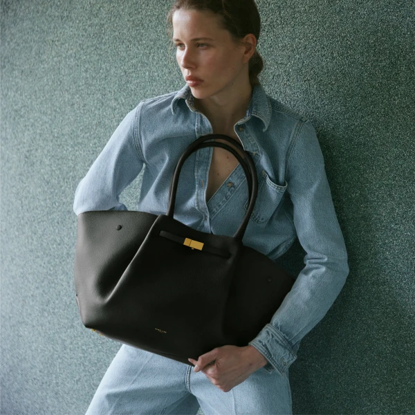 Demellier The New York in Black Crossbody Bag, view 2
