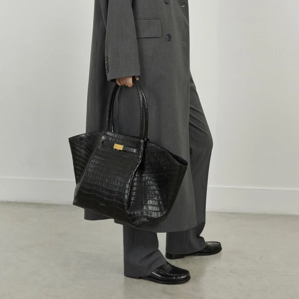 Demellier The New York in Black Crossbody Bag, view 7