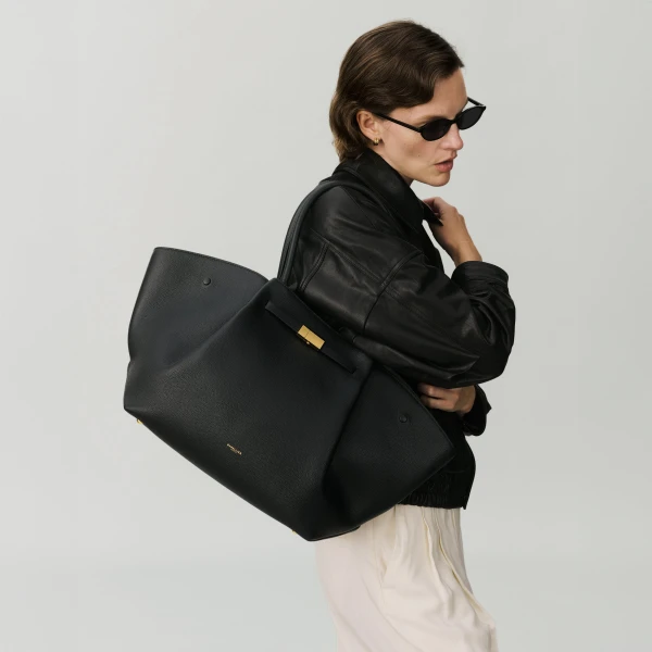 Demellier The New York in Black Crossbody Bag, view 7