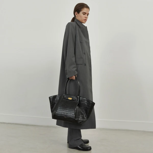Demellier The New York in Black Crossbody Bag, view 8