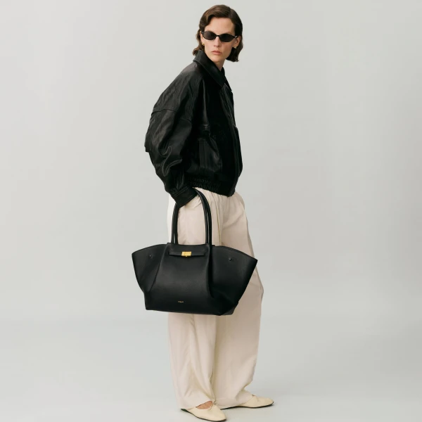 Demellier The New York in Black Crossbody Bag, view 8